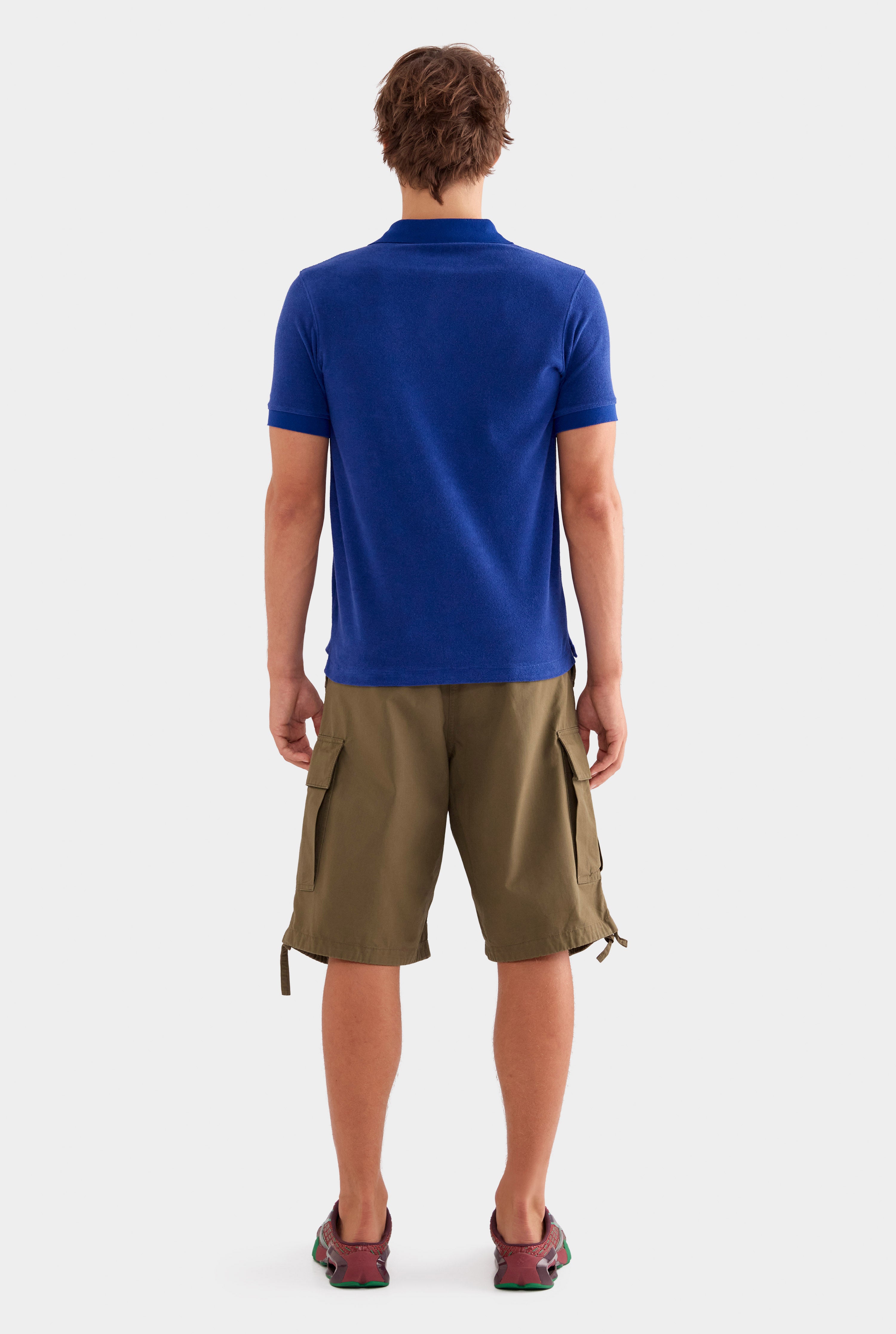 Knitted Terry Polo - Blueberry