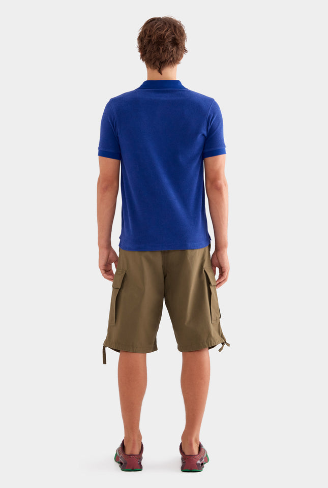 Knitted Terry Polo - Blueberry