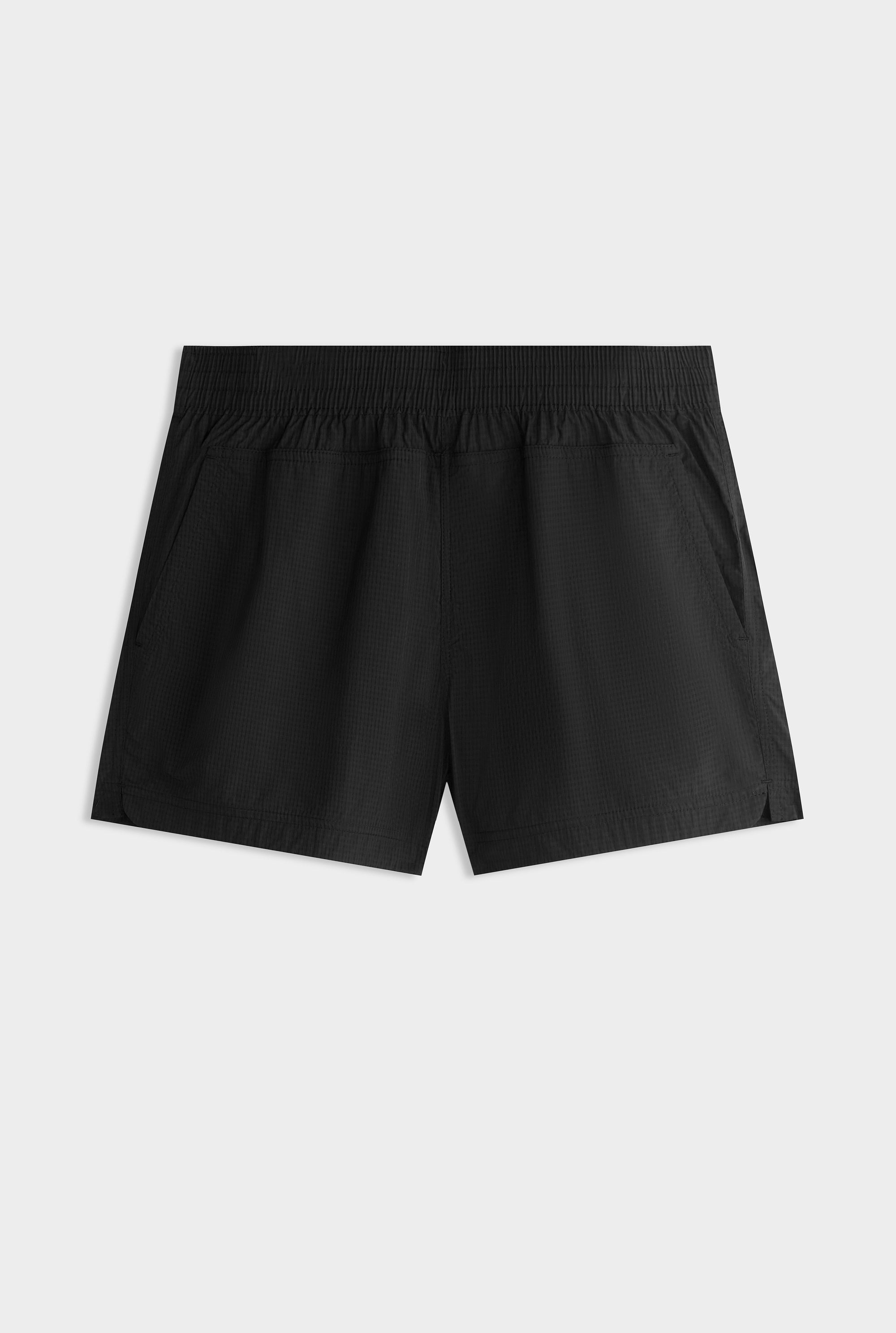 Panelled Pocket Swim Short - Black