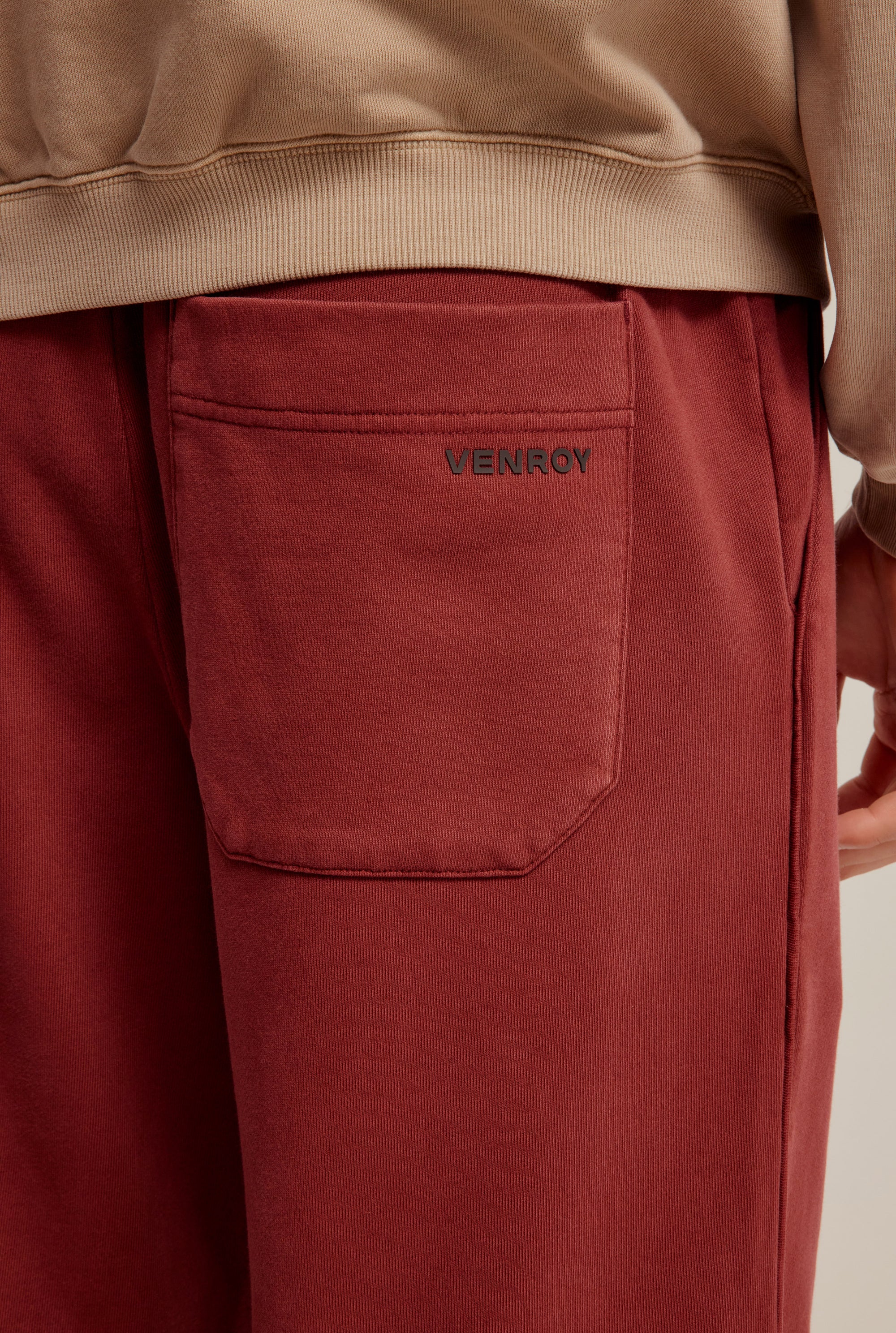 Pigment Dyed Track Pant - Red Mahogany