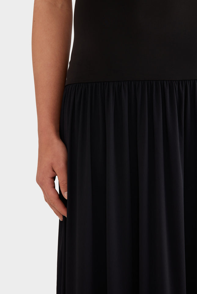 Strapless Jersey Dress - Black