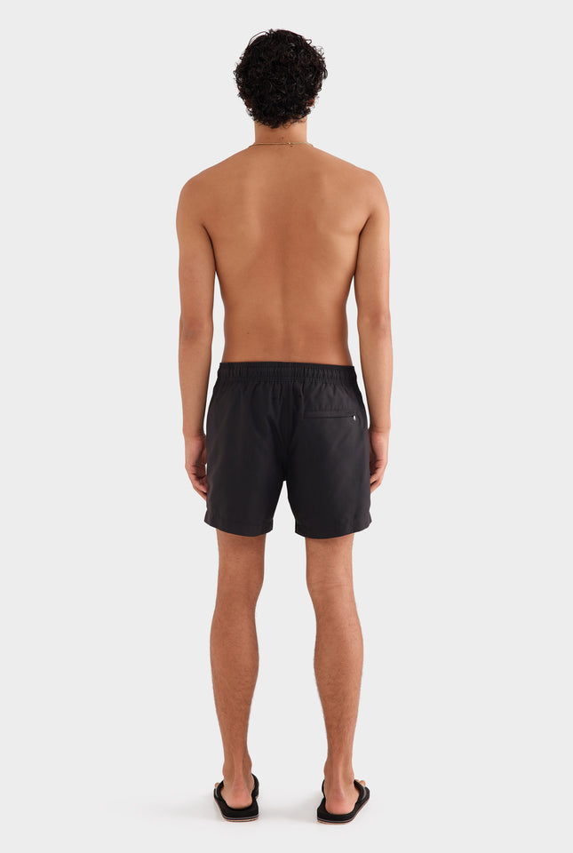 Solid Swim Short - Black