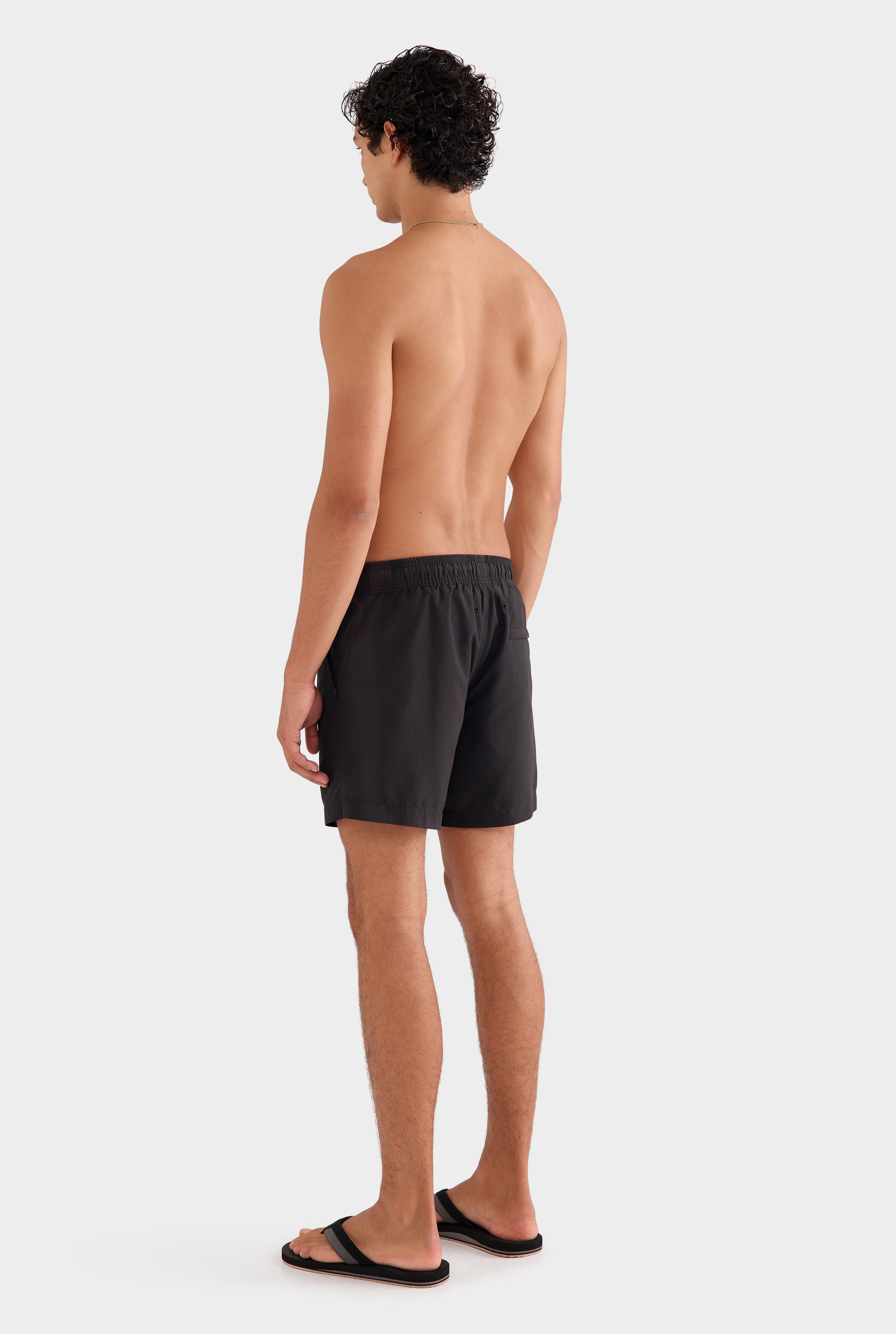 Solid Swim Short - Black