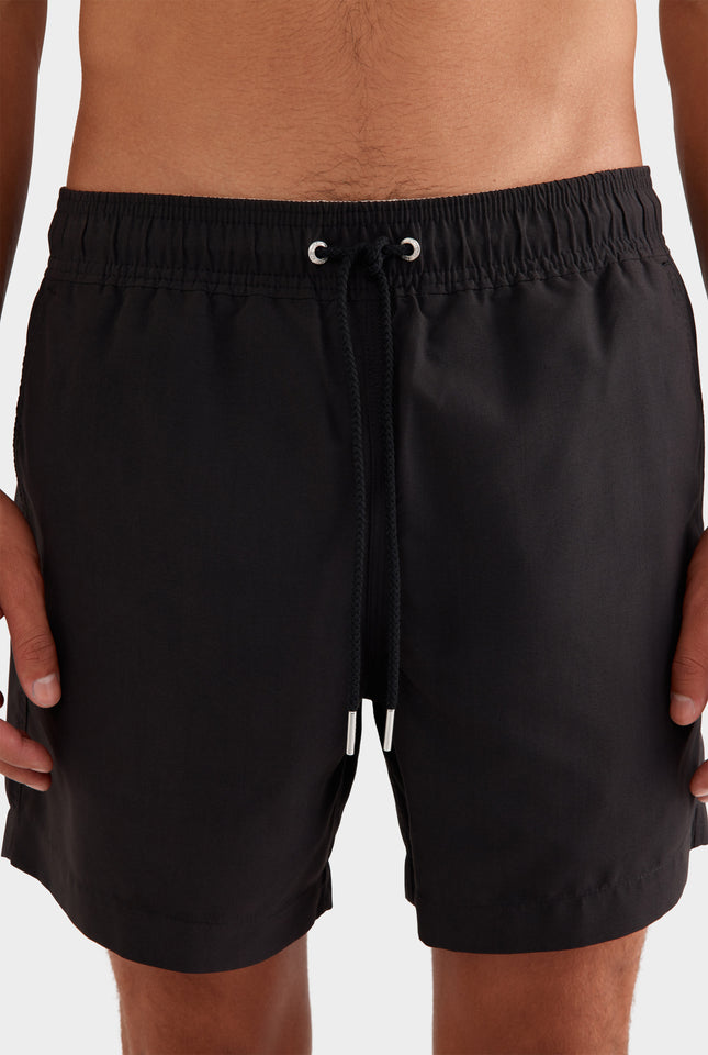 Solid Swim Short - Black