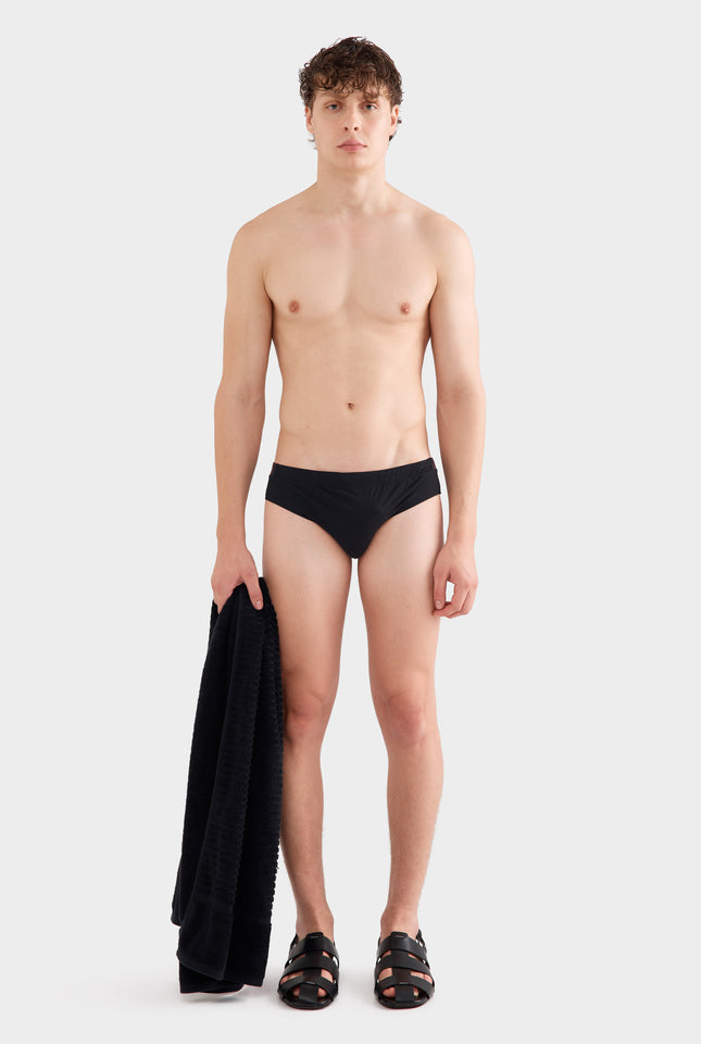 Swim Brief - Black/Cocoa