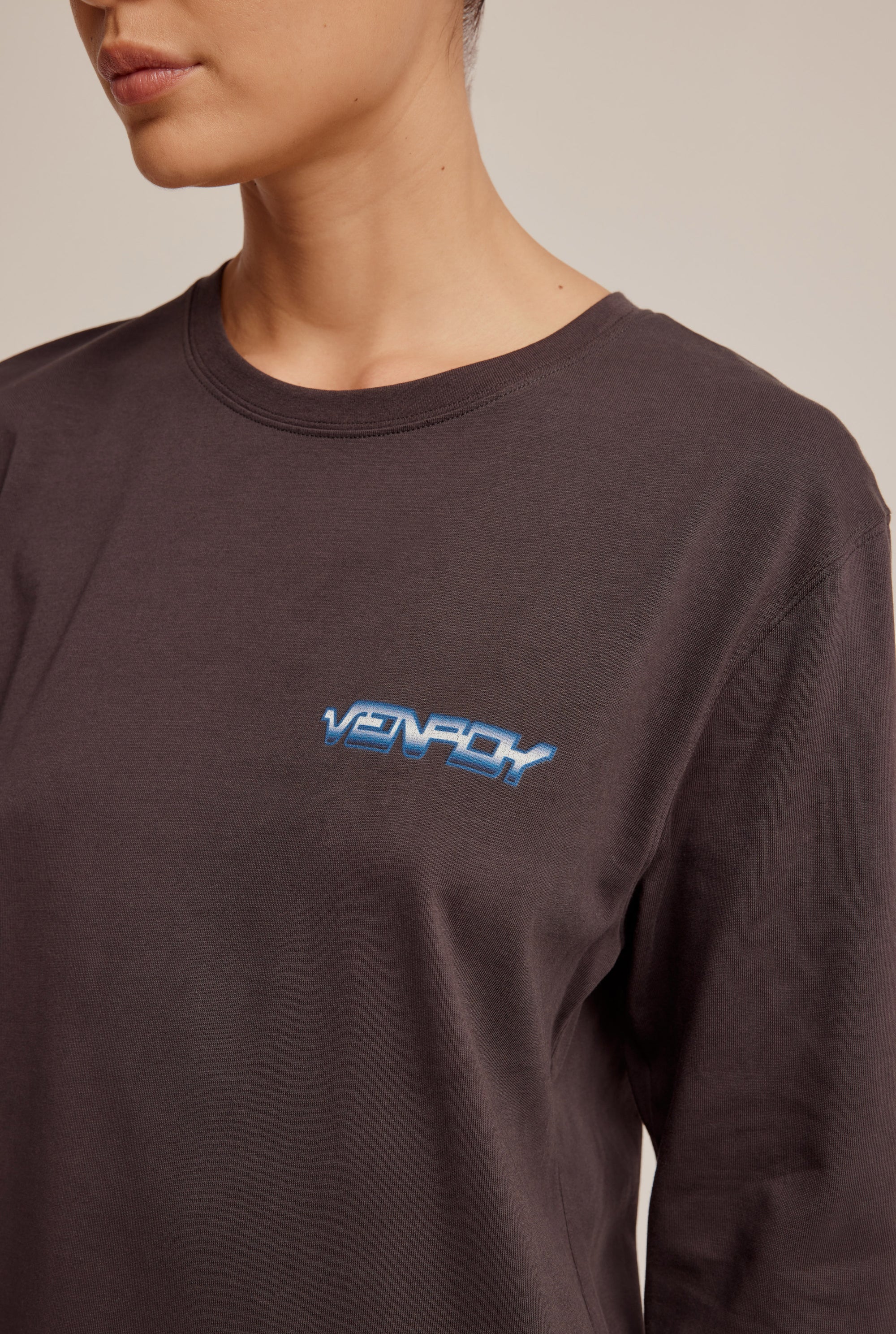 Unisex Speedracer Logo Long Sleeve T-Shirt - Charcoal