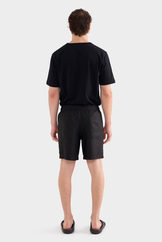 Tencel Lounge Shorts - Black