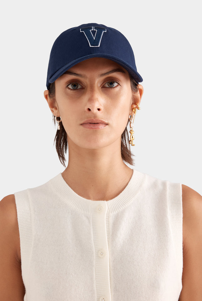 Cashmere Button Through Tank - Off White