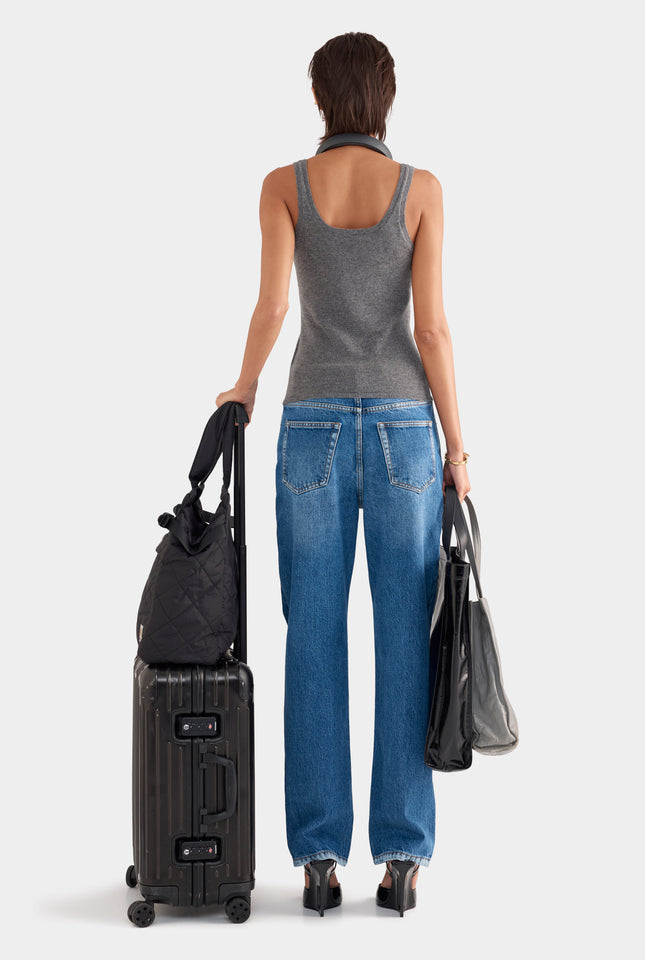 Cashmere Tank - Charcoal