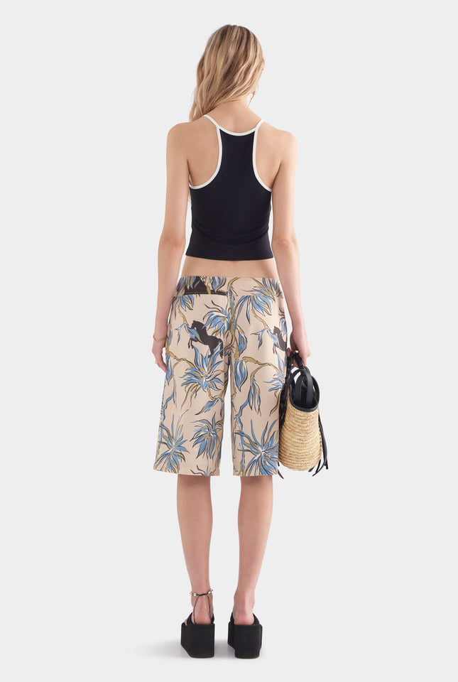Contrast Jersey Tank - Black/White