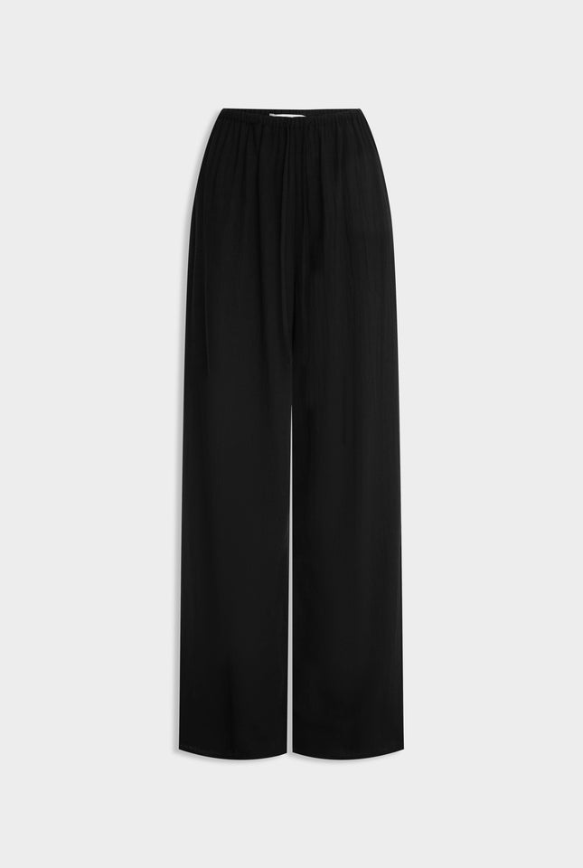 Cotton Drawstring Pant - Black