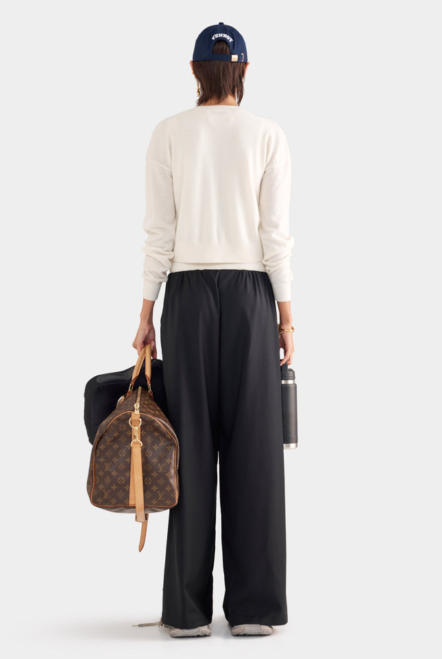 Dropshoulder Cashmere Cardigan - Off White