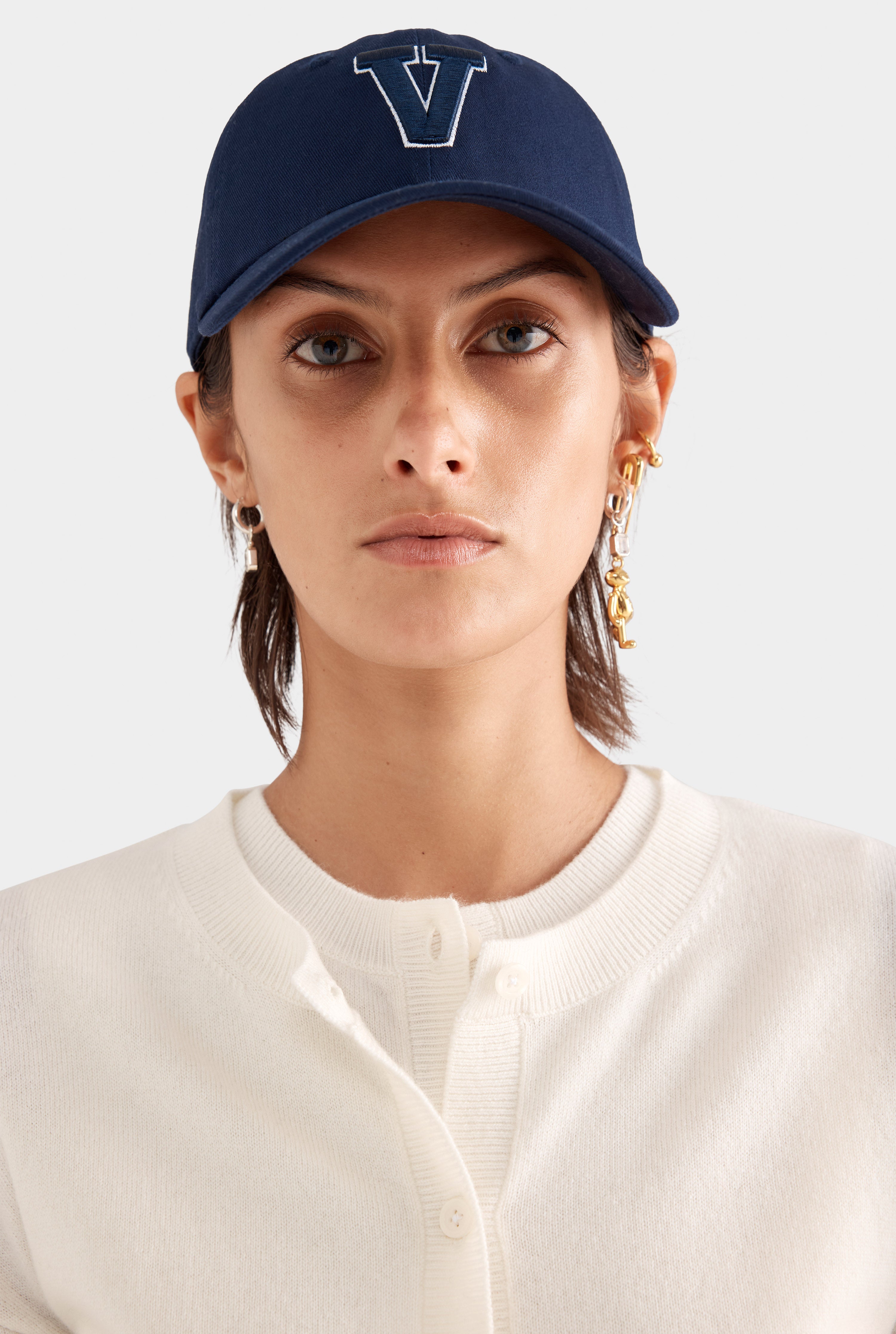 Dropshoulder Cashmere Cardigan - Off White