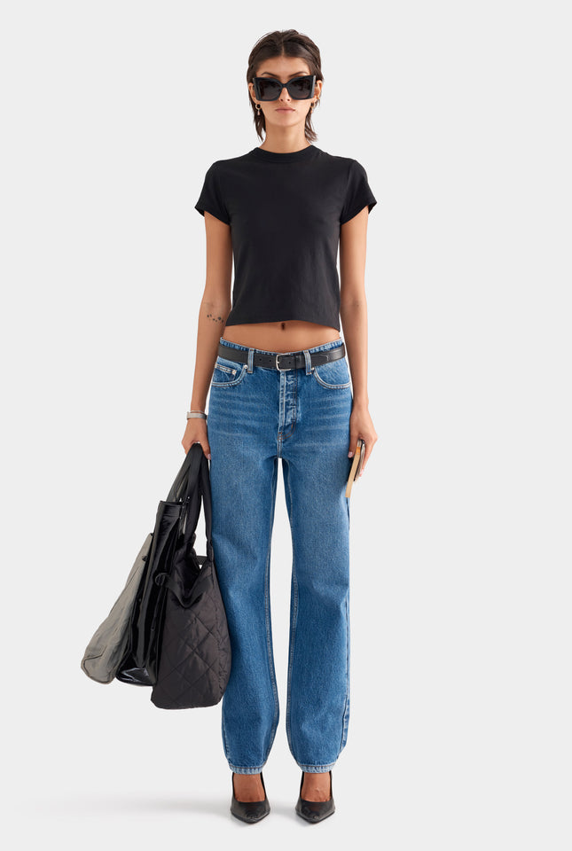 Lightweight Cotton Baby Tee - Black