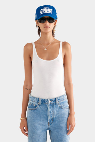Lightweight Cotton Tank - White