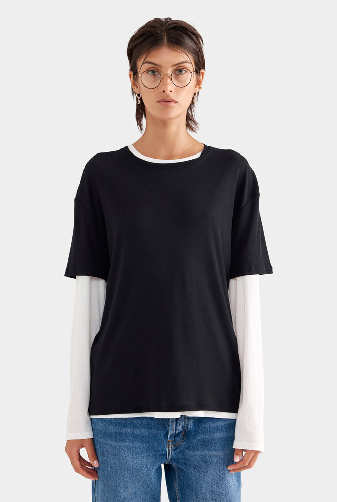Lightweight Cotton Tee - Stone