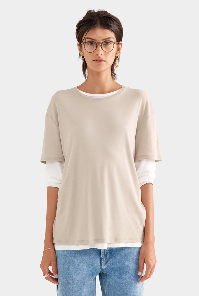 Lightweight Cotton Tee - White