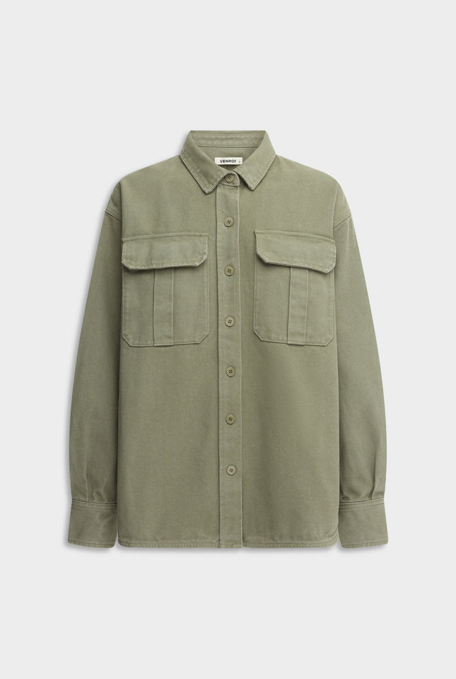 Pigment Dyed Canvas Jacket - Smokey Olive