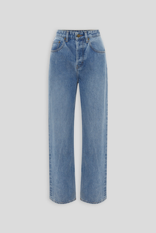 Relaxed Denim Jean - Mid Blue