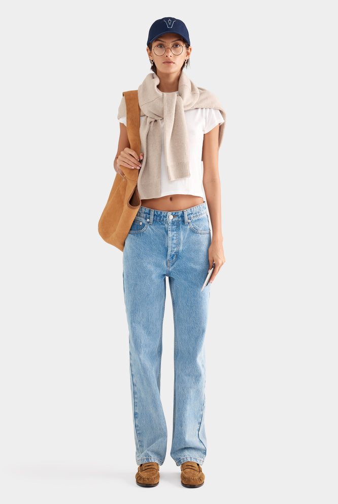 Straight Leg Jean - Mid Indigo