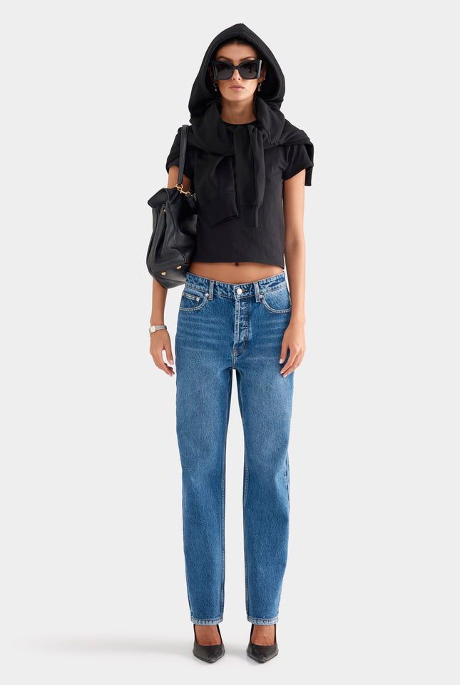 Straight Leg Jean - Mid Indigo