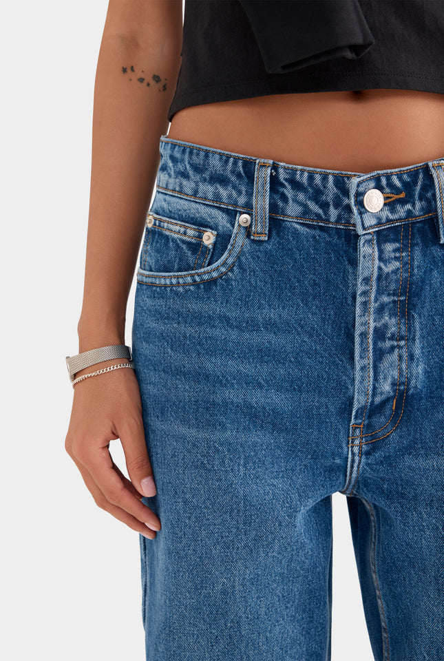 Straight Leg Jean - Mid Indigo