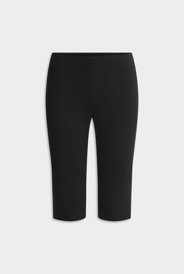 Stretch Wool Capri - Black