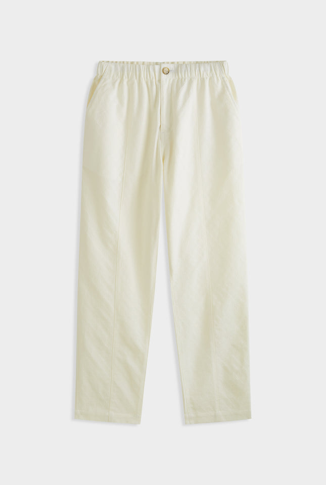 Seam Detail Trouser - Cream