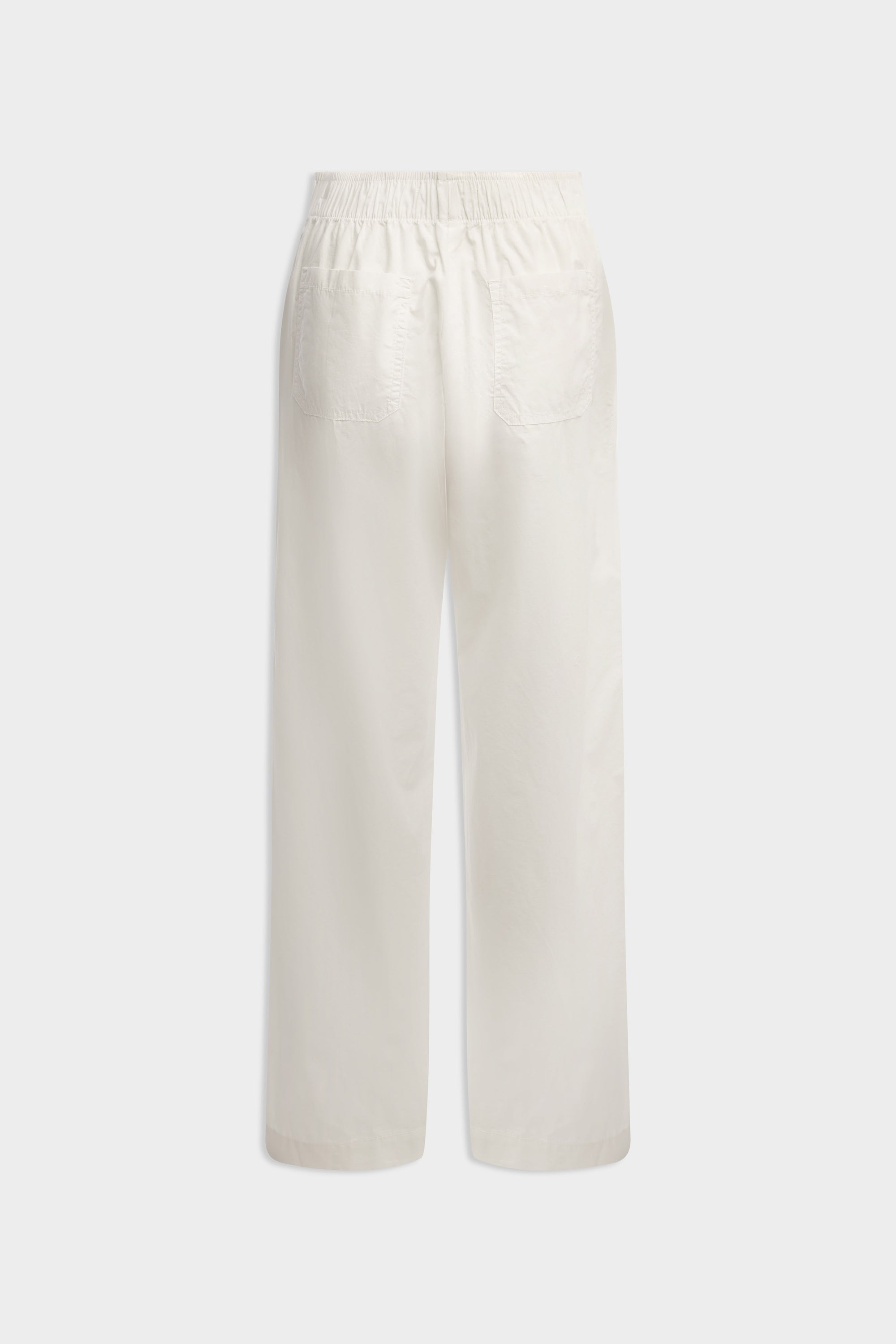 Cotton Poplin Pant - White