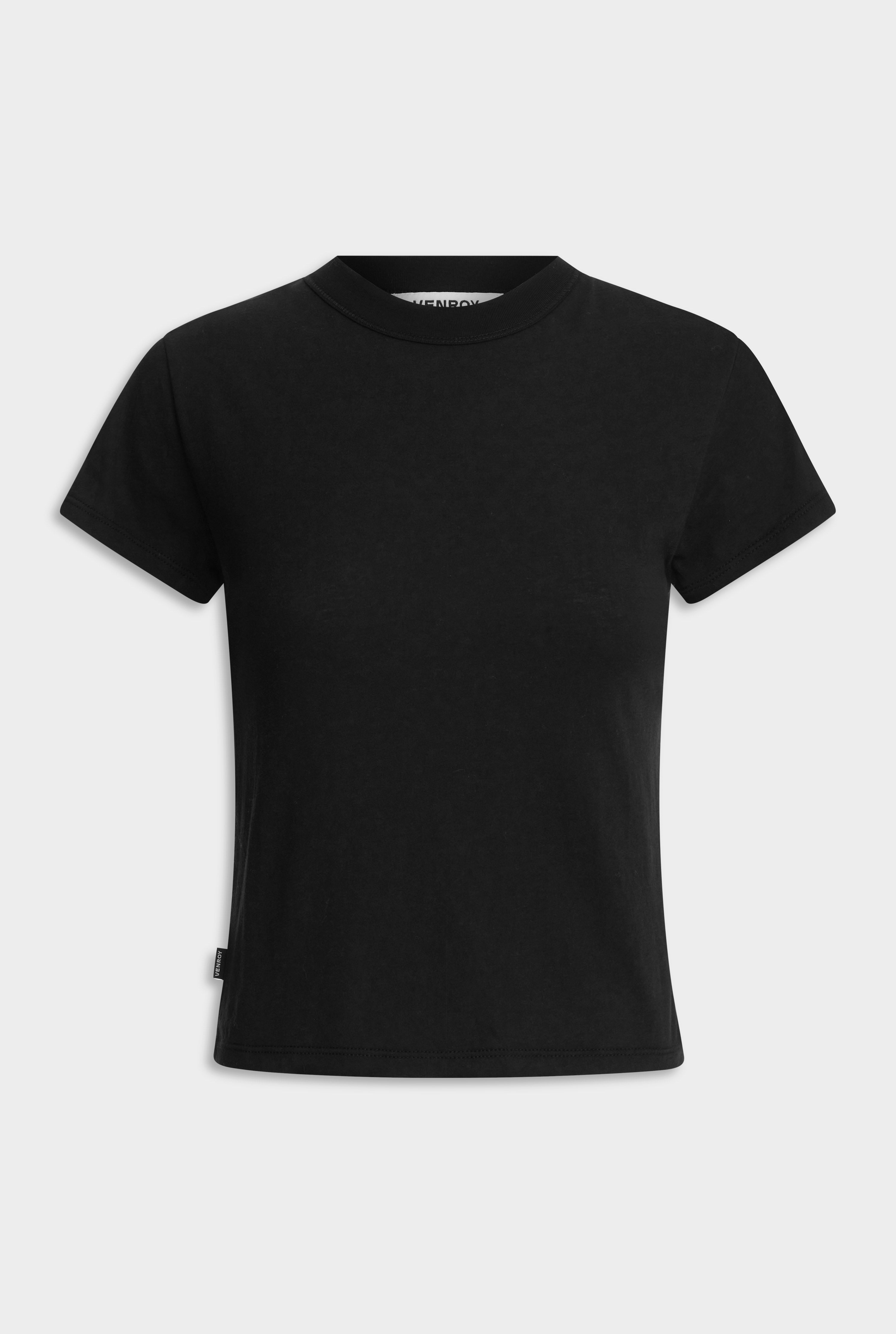Lightweight Cotton Baby Tee - Black