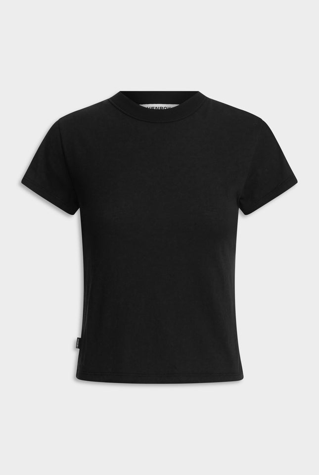 Lightweight Cotton Baby Tee - Black