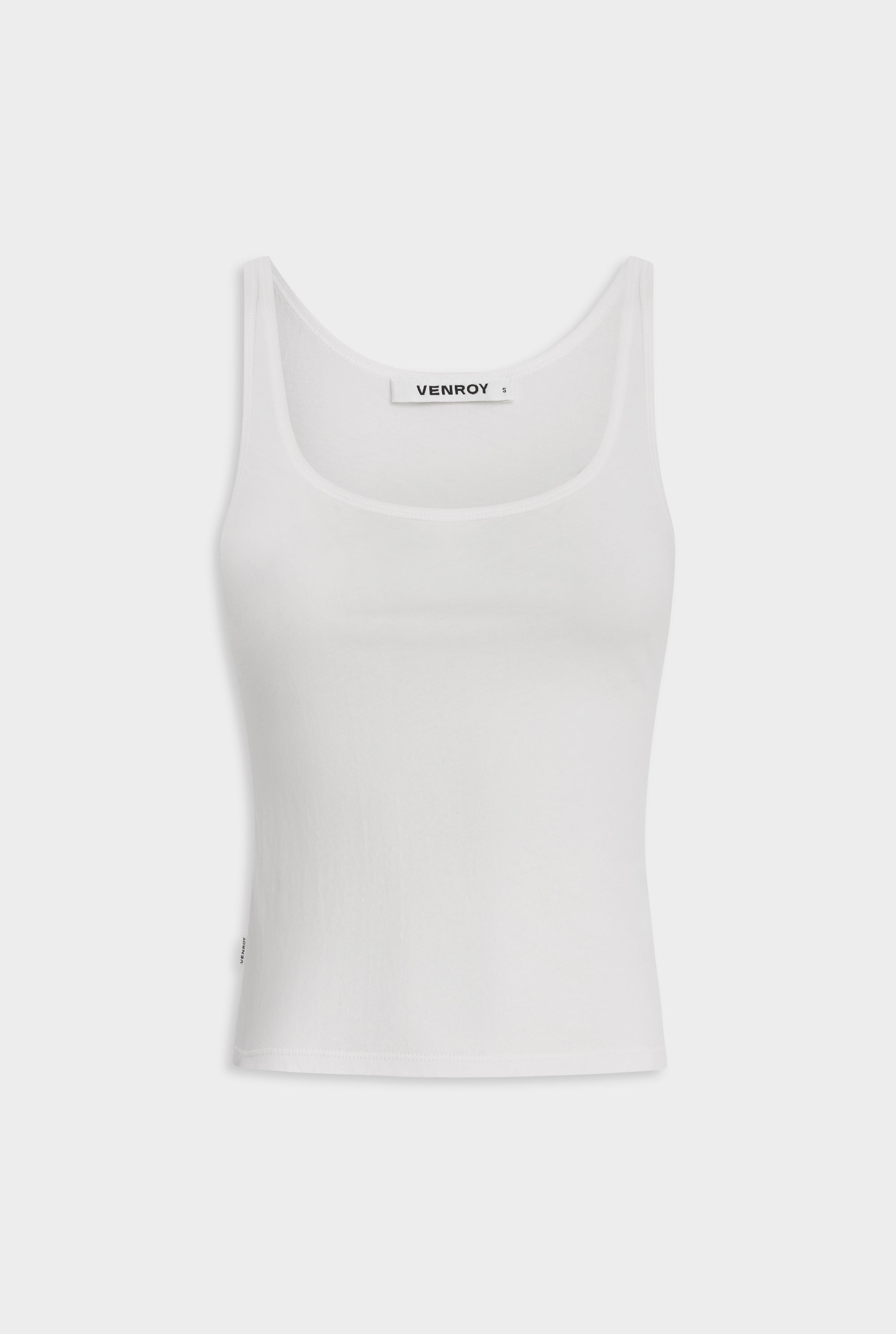 Lightweight Cotton Tank - White